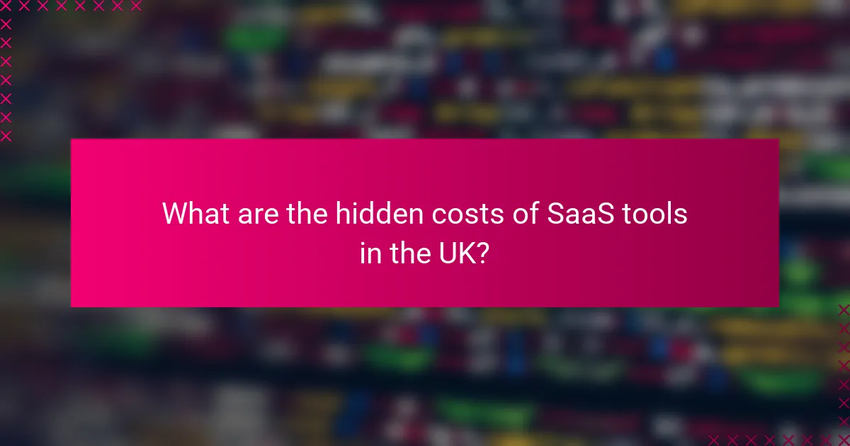 What are the hidden costs of SaaS tools in the UK?